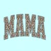 Retro Varsity Mama Leopard Print SVG, mama leopard print SVG, mama retro varsity svg