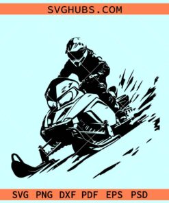 Snowmobile rider SVG, Snowmobile SVG, Snowmobile clipart