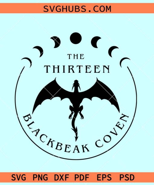 Throne Of Glass SVG, The Thirteen Blackbeak Coven SVG