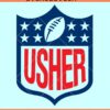 Usher Super Bowl 2024 Svg, Usher Super Bowl LVIII SVG, NFL Halftime Show 2024 SVG, Super Bowl SVG
