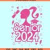 Barbie Senior Class of 2024 SVG, Barbie graduation 2024 svg, Barbie senior SVG