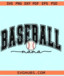 Baseball mama varsity SVG