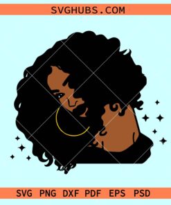 Black woman afro hair SVG, afro girl svg, afro puffs svg, afro woman svg