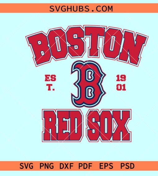 Boston Red Sox svg, MLB Boston SVG, Boston Baseball SVG