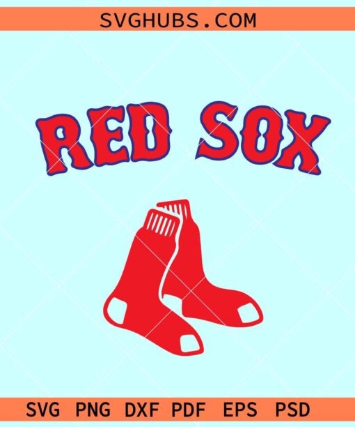Boston Red Sox svg, Red Sox baseball svg, Baseball team SVG