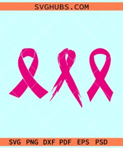 Cancer Awareness Ribbons Svg, Pink ribbons svg, Cancer ribbons svg