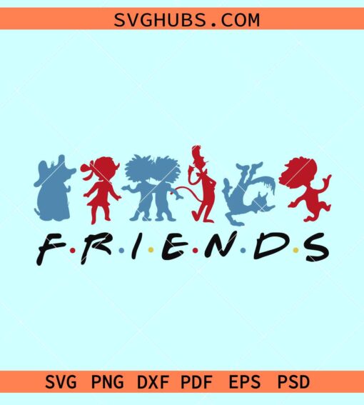 Cat in the Hat friends SVG, Cat in the Hat characters svg, Dr Seuss svg files