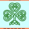 Celtic Shamrock SVG, four leaf clover svg, Irish svg, St Patricks Day svg