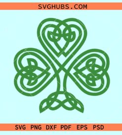 Celtic Shamrock SVG, four leaf clover svg, Irish svg, St Patricks Day svg