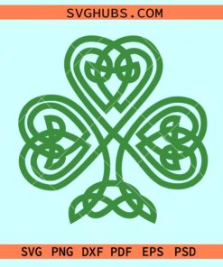 Celtic Shamrock SVG, four leaf clover svg, Irish svg, St Patricks Day svg