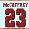 Christian McCaffrey San Francisco Jersey SVG, Christian McCaffrey SVG, San Francisco 49ers Football SVG