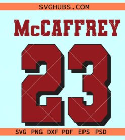 Christian McCaffrey San Francisco Jersey SVG, Christian McCaffrey SVG, San Francisco 49ers Football SVG