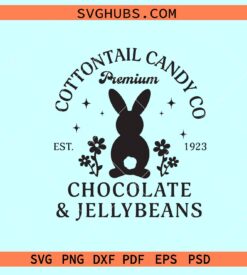 Cottontail Candy Company svg, Easter Candy svg, Easter shirt svg, Rustic Easter Sign svg