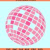 Disco globe SVG, disco ball svg, retro disco ball svg, Disco Ball Planter svg