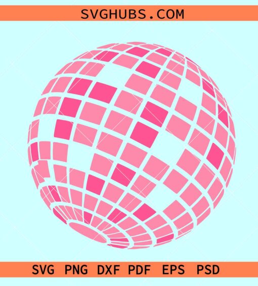 Disco globe SVG, disco ball svg, retro disco ball svg, Disco Ball Planter svg