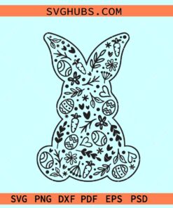 Easter Bunny eggs SVG, Easter Svg files, rabbit Easter svg, Happy Easter svg