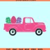 Easter truck with eggs SVG, vintage Easter truck svg, Happy Easter svg