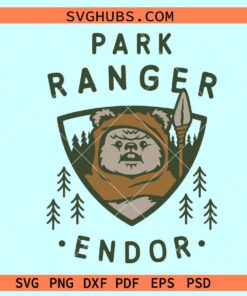 Endor Park Ranger SVG, Star Wars svg, Star Wars Ewok svg