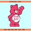 Fuck off care bear SVG, bad care bear svg, Care Bear Middle Finger svg
