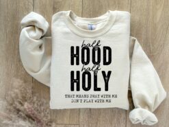 Half hood half holy SVG