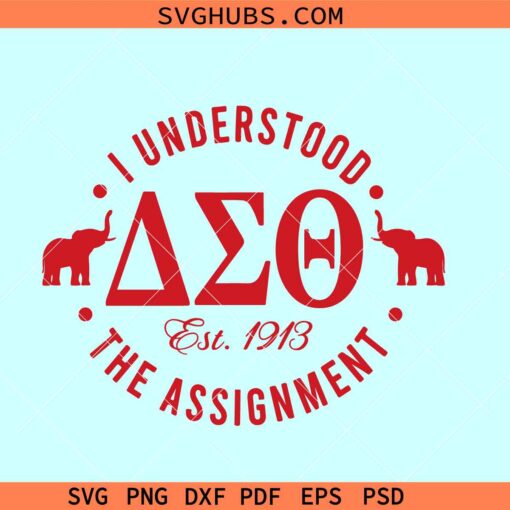 I understood the assignment Delta Sigma Theta SVG