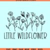 Little wildflower SVG, cute baby svg, Boho baby svg, onesie svg