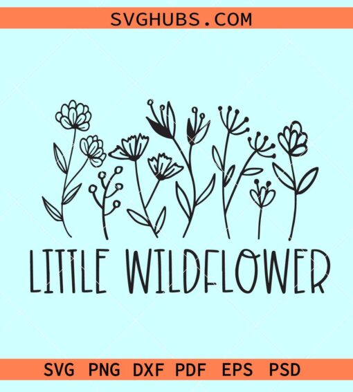 Little wildflower SVG, cute baby svg, Boho baby svg, onesie svg