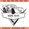 Mcqueen cars name frame svg, lighting Mcqueen car logo SVG, Mcqueen cars svg