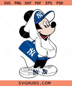 Mickey Mouse New York Yankees SVG