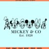 Mickey and Co SVG, Mickey friends SVG, Disney Mickey svg
