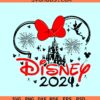 Minnie Mouse Magical Castle SVG, Minnie Disney Castle svg, Minnie head svg