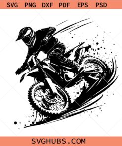 Motocross rider svg, Dirt bike rider SVG, motorcycle rider svg