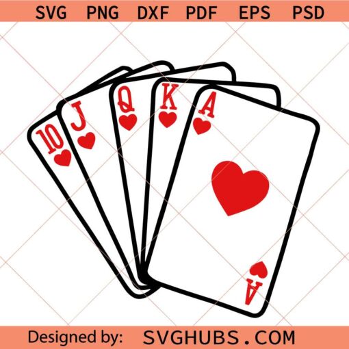 Playing cards SVG, Aces Playing cards SVG, Poker SVG
