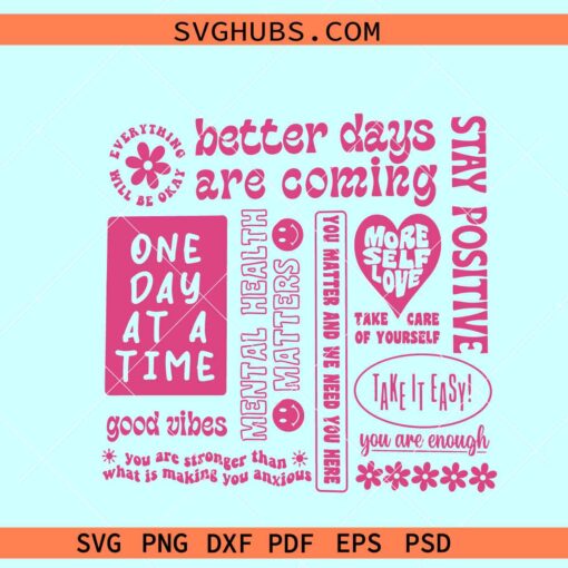 Positive Quotes Aesthetic Tote Bag SVG, Mental Health svg, Tote bag svgPositive Quotes Aesthetic Tote Bag SVG, Mental Health svg, Tote bag svg