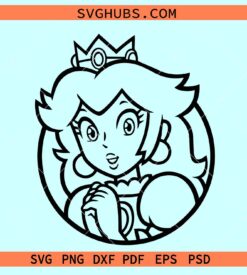 Princess Peach Super Mario SVG, Princess Peach SVG, Super Mario Princess svg