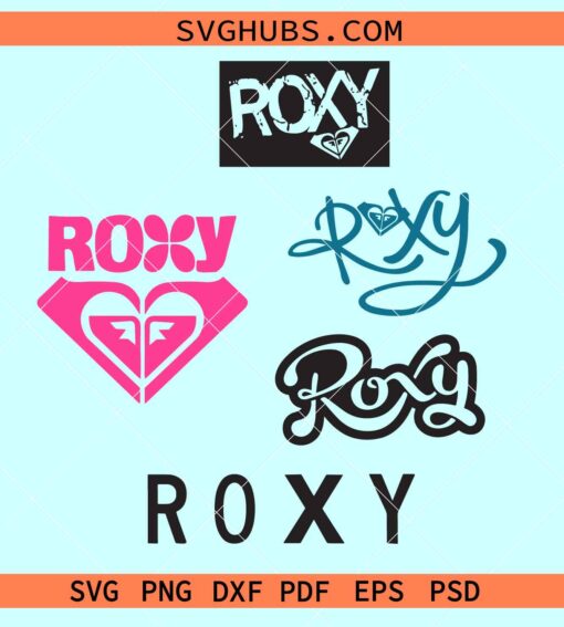 Roxy Logo svg, Quiksilver Roxy Logo, Roxy Symbol svg, Surf Wear SVG