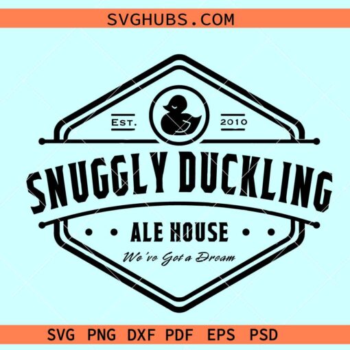 Snuggly Duckling Ale House SVG, Tangled series svg, piano bar svg