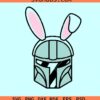The Mandalorian Bunny Ears SVG, Star Wars Easter svg, Mandalorian Bunny SVG, Easter Svg files
