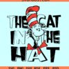 The cat in the hat SVG, Dr Seuss Face SVG, Dr Seuss SVG PNG