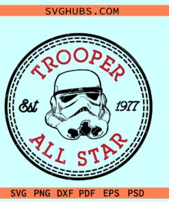 Trooper all Star SVG, Star Wars Storm Trooper svg