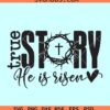 True Story He is Risen SVG, He is risen svg, Easter svg files
