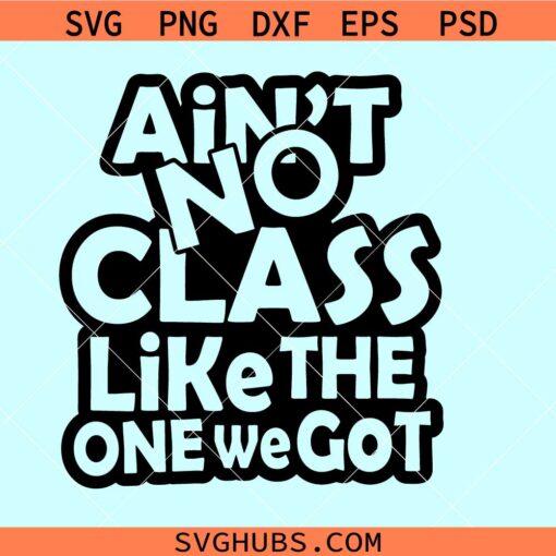 Ain't No Class like the One We Got SVG, class reunion svg, teacher shirt svg