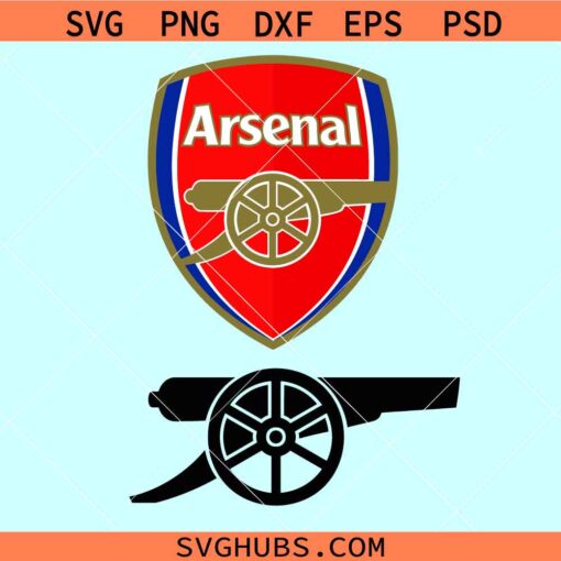 Arsenal Football Team Logo Svg, Soccer Logo Svg, Arsenal Logo SVG