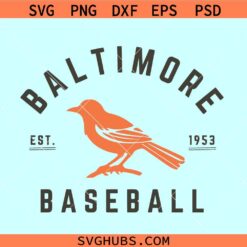 Baltimore Baseball Est 1953 svg