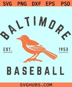 Baltimore Baseball Est 1953 svg