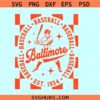 Baltimore Oriole Est 1954 Baseball SVG, MLB Baltimore svg