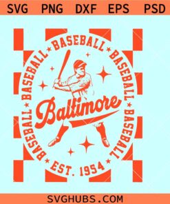 Baltimore Oriole Est 1954 Baseball SVG, MLB Baltimore svg