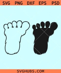 Bigfoot print SVG, Yeti print svg, sasquatch svg, bigfoot svg