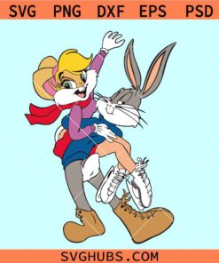 Bugs bunny and Lola bunny svg, Lola Bunny svg, Bugs Bunny cartoon svg, Looney Tunes svg