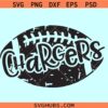 Chargers football distressed SVG, Los Angeles Chargers SVG, NFL Los Angeles Chargers SVG